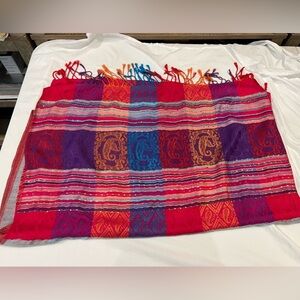 Vibrant Multicolor Woven Scarf